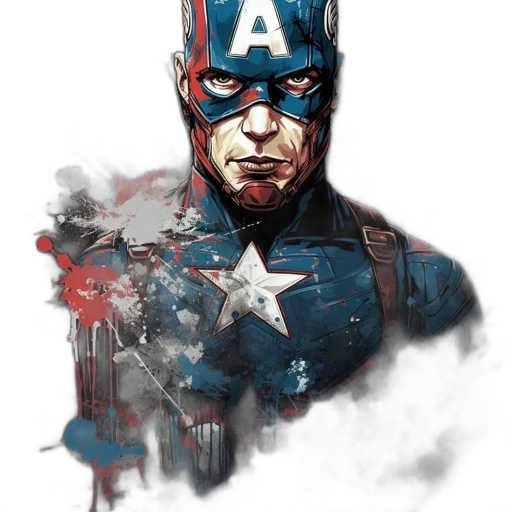 comic book art, concept art, photorealistic, cartoon transparent PNG cut-out