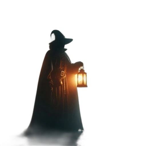 staff, mask, hat, dress transparent PNG cut-out
