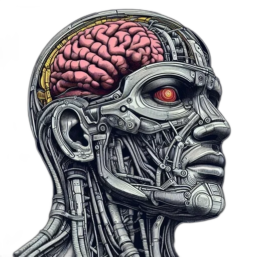 robot, face, mask, crown transparent PNG cut-out