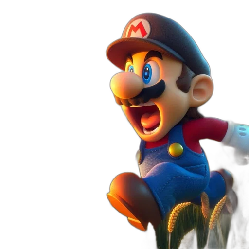 face, hat, 3d render, concept art transparent PNG cut-out