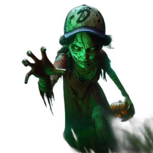 creature, hat, staff, mask transparent PNG cut-out