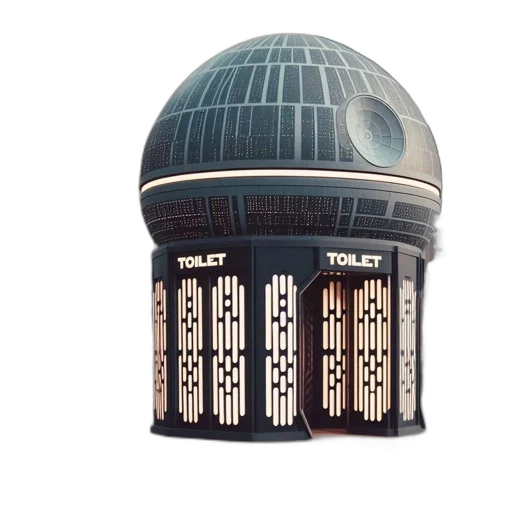 building, hat, 3d render, concept art transparent PNG cut-out