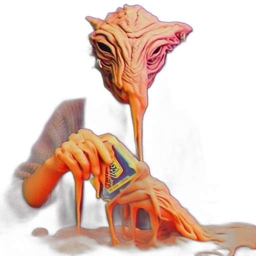 creature, mask, staff, face transparent PNG cut-out