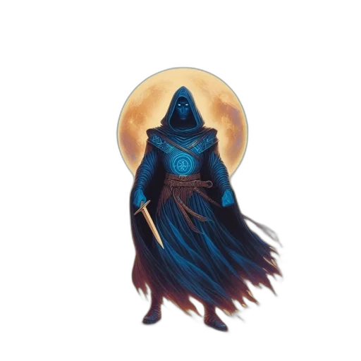 staff, mask, creature, dress transparent PNG cut-out