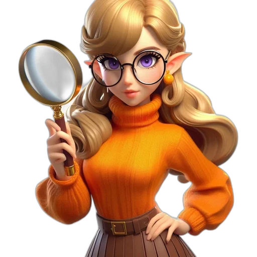 staff, dress, face, jewelry transparent PNG cut-out