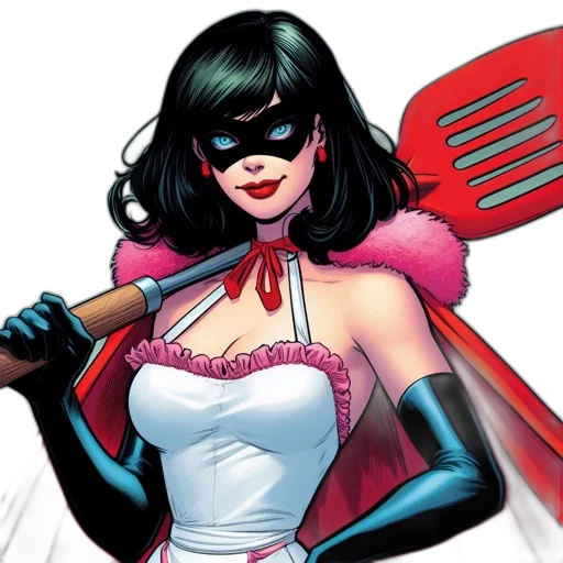 comic book art, concept art, female, superhero transparent PNG cut-out
