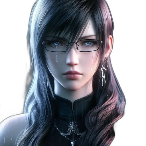 face, staff, jewelry, fantasy art transparent PNG cut-out