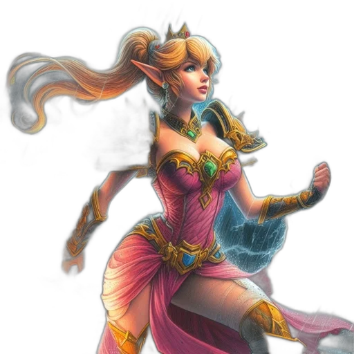 dress, fantasy art, concept art, pixel art transparent PNG cut-out