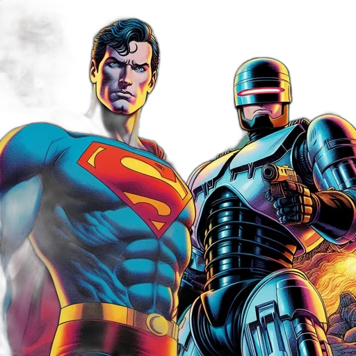 comic book art, concept art, two, cultural transparent PNG cut-out