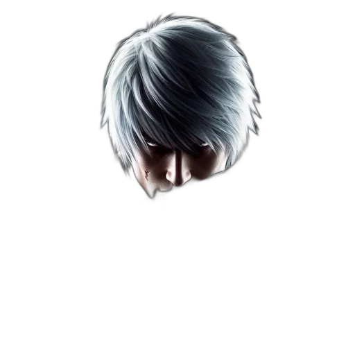 face, mask, hair, robot transparent PNG cut-out
