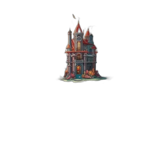 building, crown, staff, weapon transparent PNG cut-out