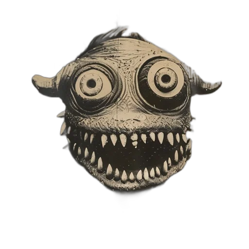 mask, creature, face, staff transparent PNG cut-out