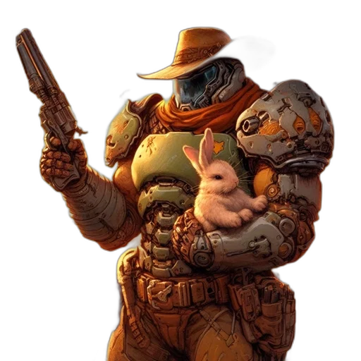 robot, weapon, animal, hat transparent PNG cut-out
