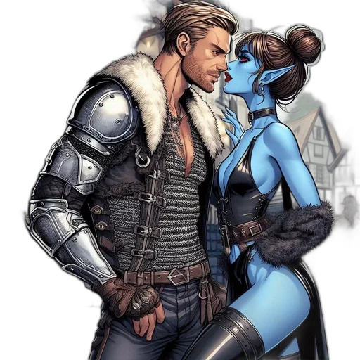 comic book art, concept art, fantasy art, cyberpunk transparent PNG cut-out