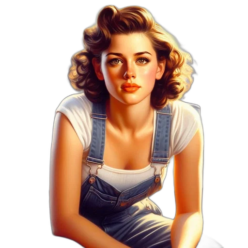 face, dress, jewelry, photorealistic transparent PNG cut-out