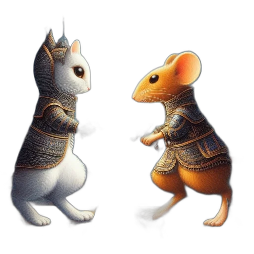 animal, concept art, fantasy art, 3d render transparent PNG cut-out