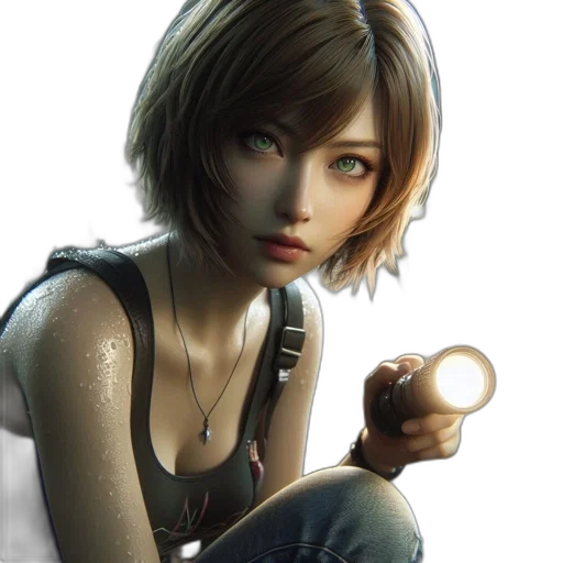 face, concept art, photorealistic, fantasy art transparent PNG cut-out