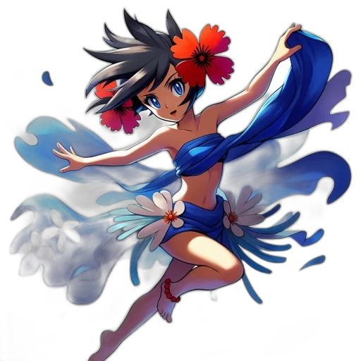 dress, staff, concept art, fantasy art transparent PNG cut-out