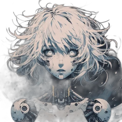 face, mask, robot, creature transparent PNG cut-out