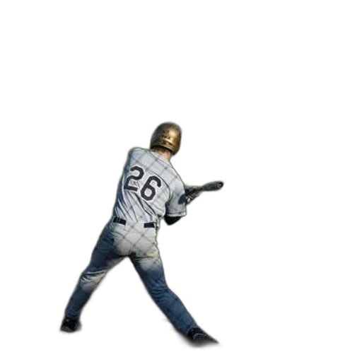 3d render, concept art, baseball, player transparent PNG cut-out