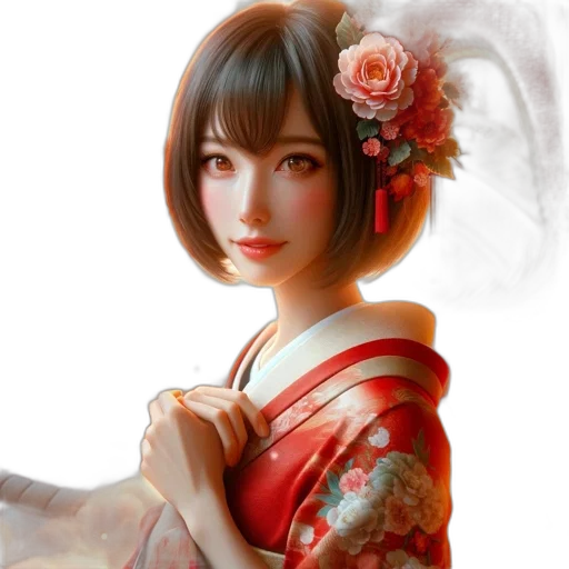 face, dress, photorealistic, fantasy art transparent PNG cut-out