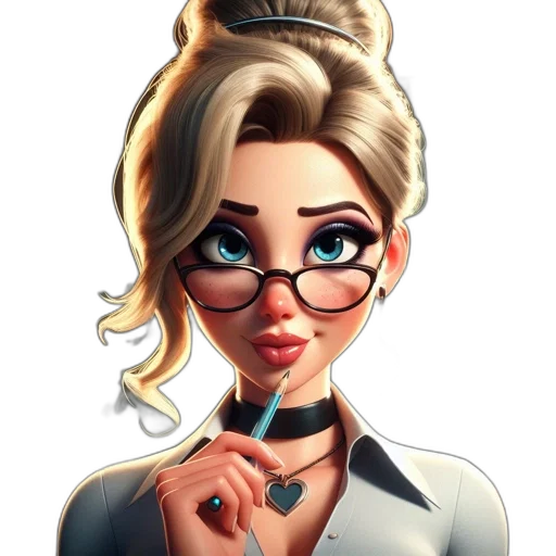 staff, jewelry, face, cartoon transparent PNG cut-out