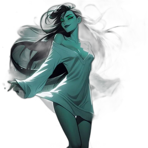 dress, creature, mask, staff transparent PNG cut-out