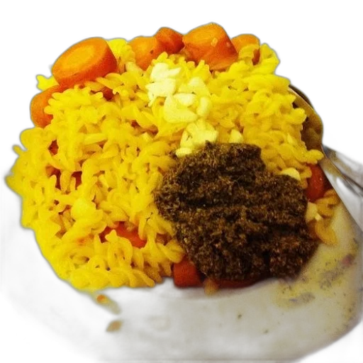 food, plate, rice, carrots transparent PNG cut-out