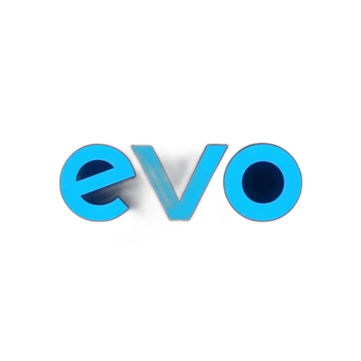 3d render, evo, rail, logo transparent PNG cut-out