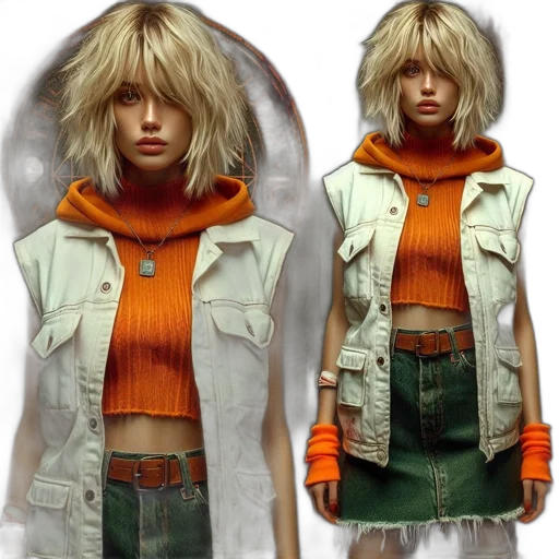 jacket, concept art, 3d render, cyberpunk transparent PNG cut-out