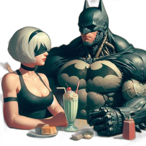 food, comic book art, concept art, cyberpunk transparent PNG cut-out