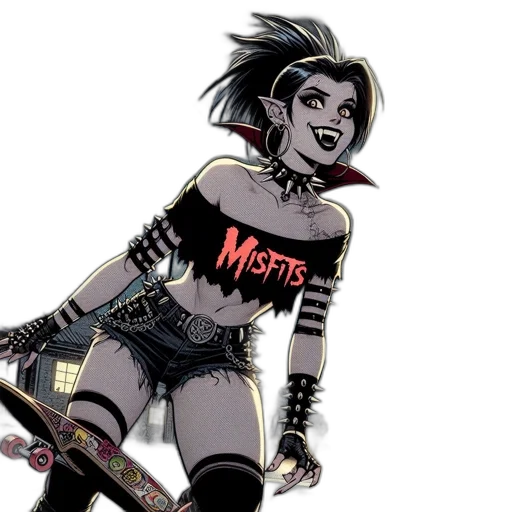 comic book art, concept art, cartoon, cyberpunk transparent PNG cut-out