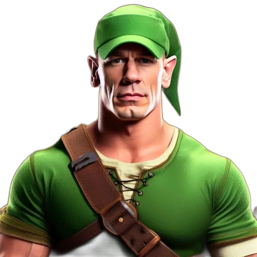 face, staff, hat, 3d render transparent PNG cut-out
