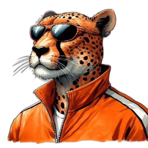 jacket, animal, concept art, comic book art transparent PNG cut-out