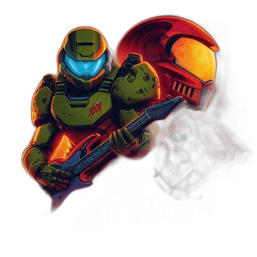 robot, weapon, mask, concept art transparent PNG cut-out