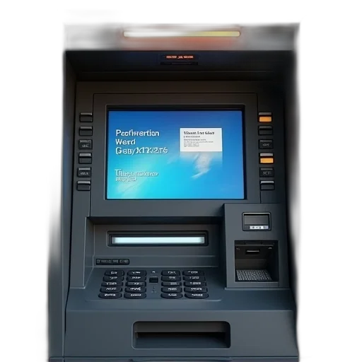robot, 3d render, atm, lap transparent PNG cut-out