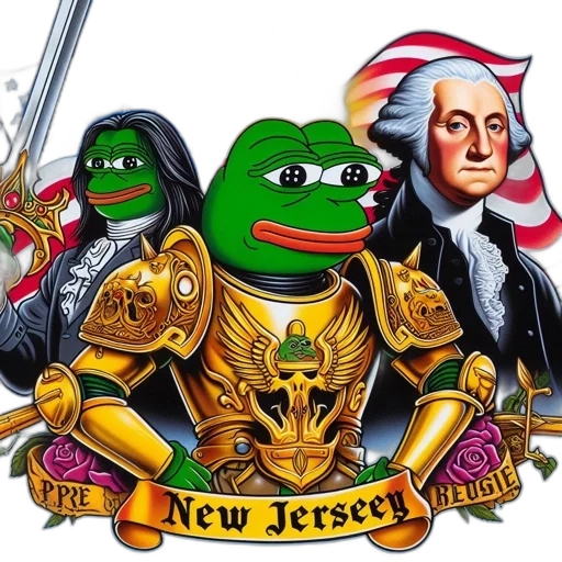 three, frog-like, figures, historical transparent PNG cut-out