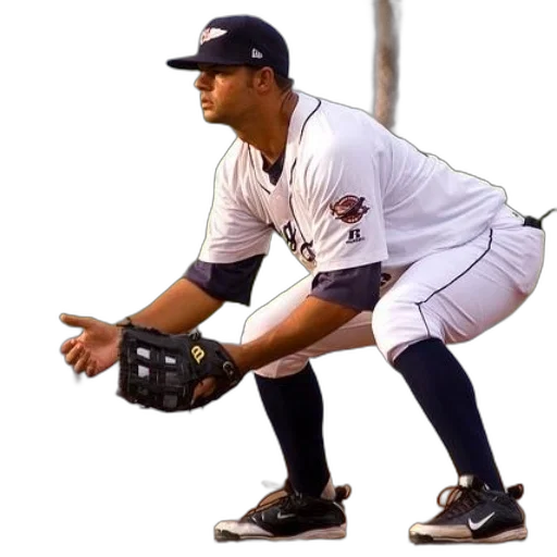staff, baseball, player, wearing transparent PNG cut-out