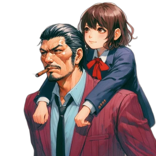 jacket, concept art, anime, comic book art transparent PNG cut-out