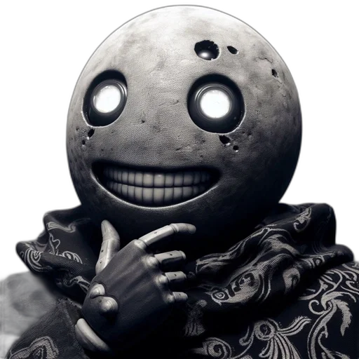 mask, robot, face, creature transparent PNG cut-out