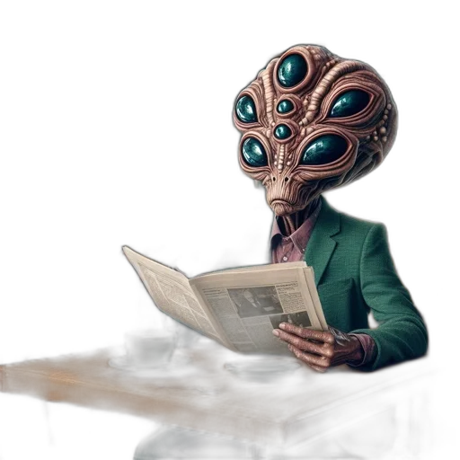 mask, robot, staff, creature transparent PNG cut-out