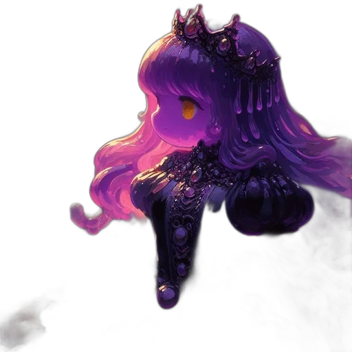 crown, hair, creature, dress transparent PNG cut-out