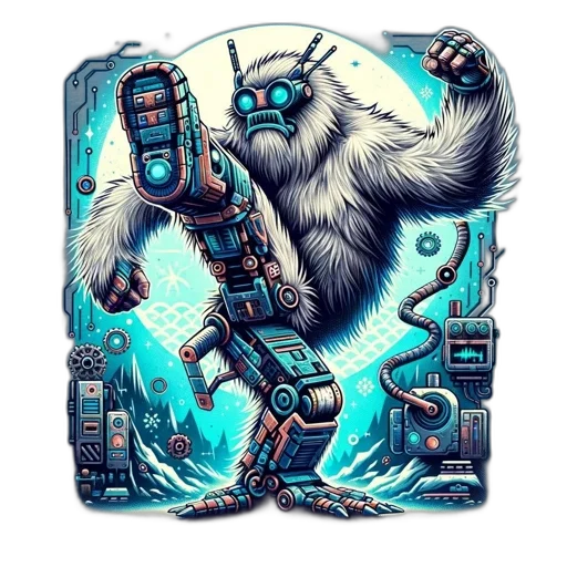 robot, creature, concept art, comic book art transparent PNG cut-out