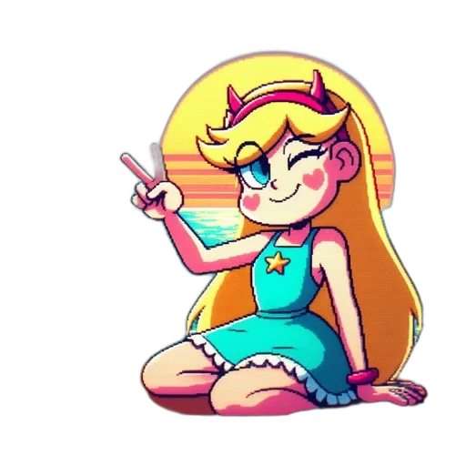staff, dress, weapon, crown transparent PNG cut-out