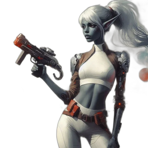 robot, weapon, staff, concept art transparent PNG cut-out