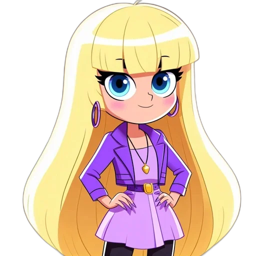 staff, jacket, dress, hair transparent PNG cut-out