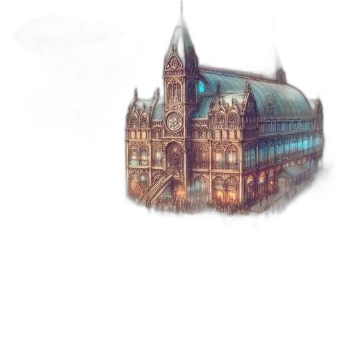 building, crown, staff, umbrella transparent PNG cut-out