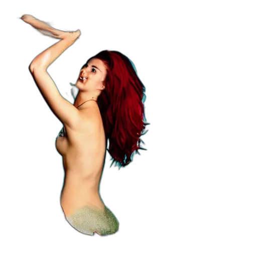 hair, dress, creature, pixel art transparent PNG cut-out