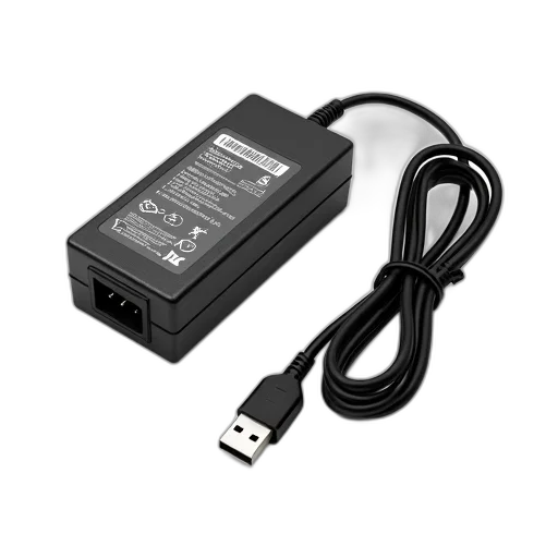 black, power, adapter, cord transparent PNG cut-out