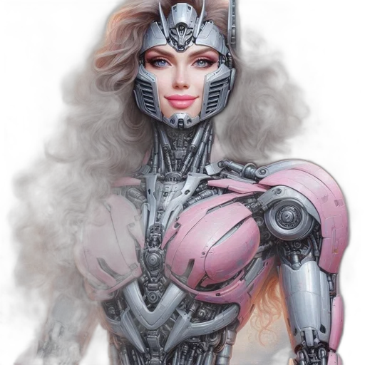 robot, fantasy art, concept art, comic book art transparent PNG cut-out